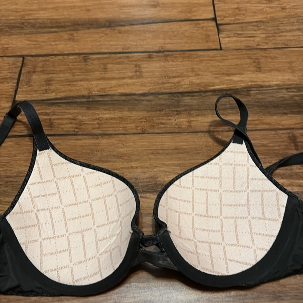 Victoria’s Secret Perfect Shape Push Up Bra 32A Grayish Black - Picture 5 of 6